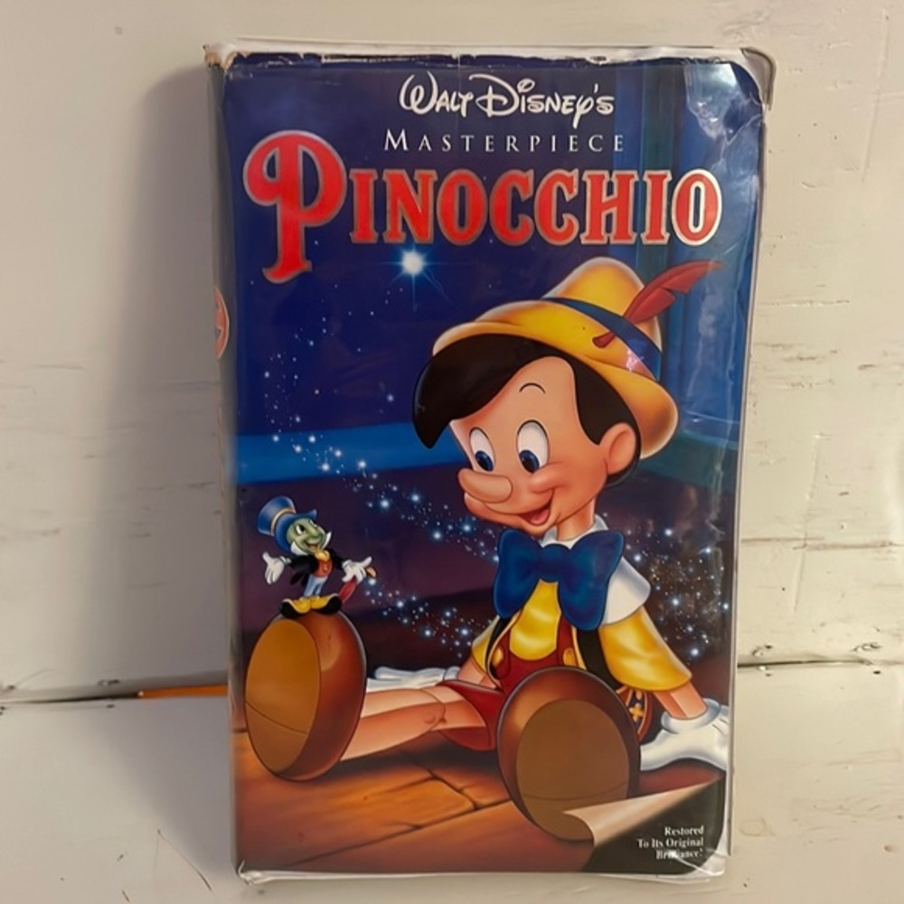 Vintage 1992 Walt Disney Masterpiece Pinocchio VHS Limited Edition Video 239